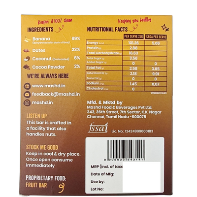 Choco Banana Fruit Bar