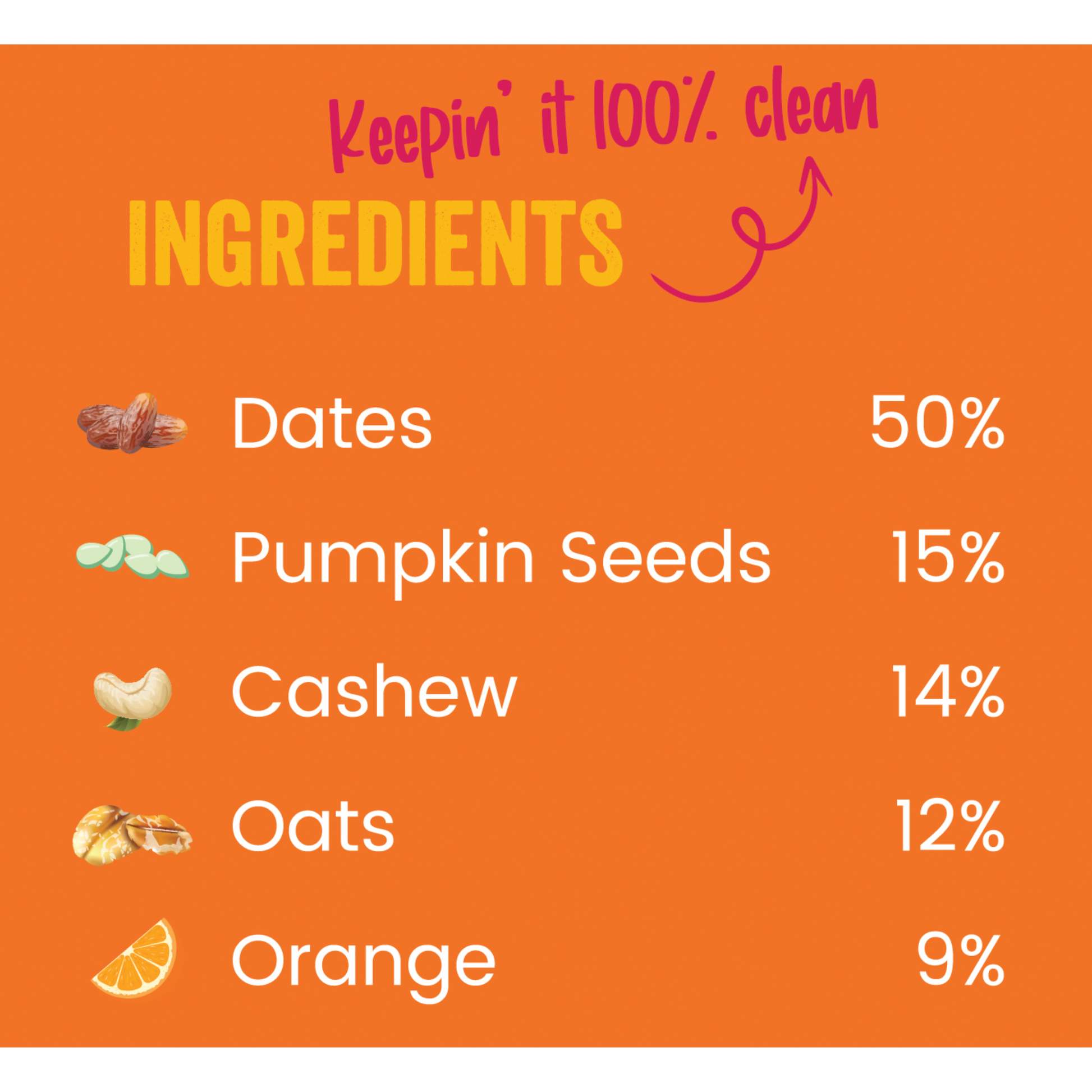 Orange Energy Bar