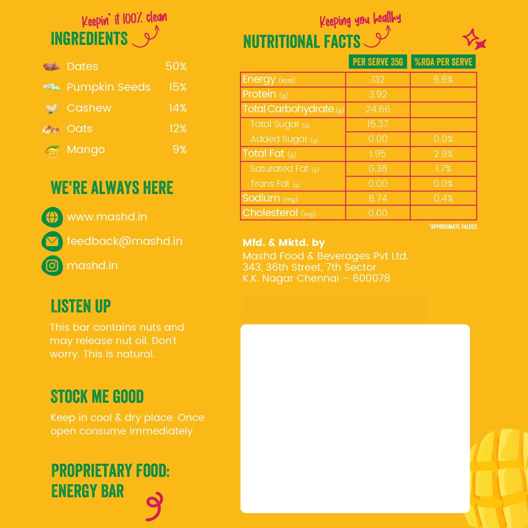 Mango Energy Bar